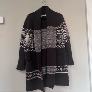 RD Style Anthropologie Brown Oversized Cardigan